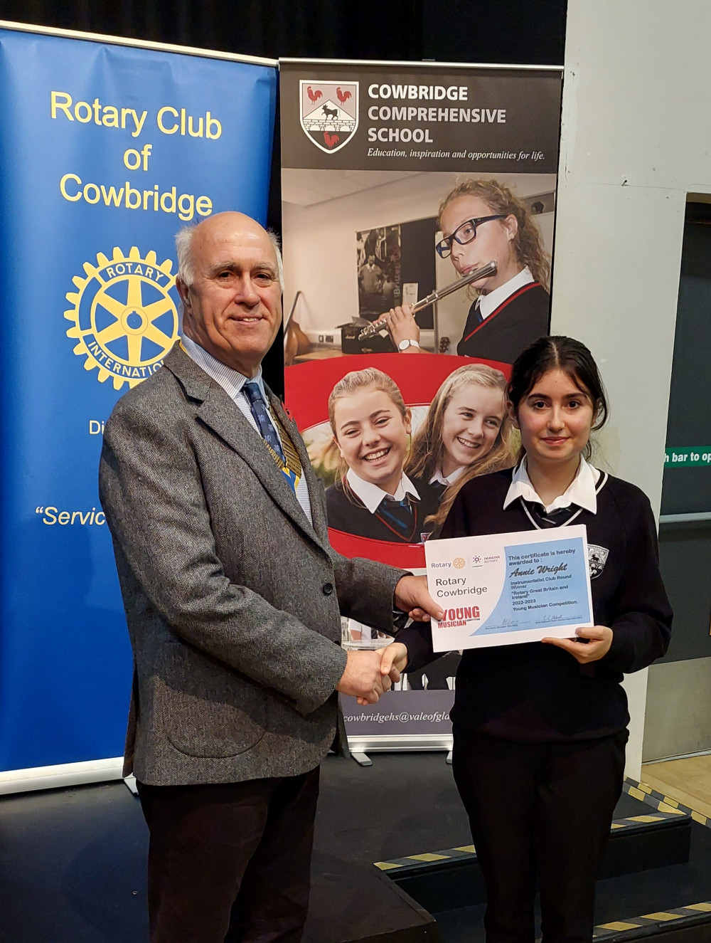 Rotary Young Musician Instrumentalist Heat winner Annie Wright