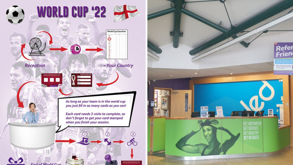 L: World Cup Competition (Credit: Honiton Leisure Centre) L: Inside Honiton Leisure Centre 