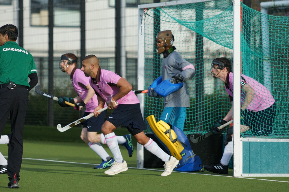 Teddington extend their winning run to four in a row in Men's Division 1 South. Photo: Mark Shepherd.