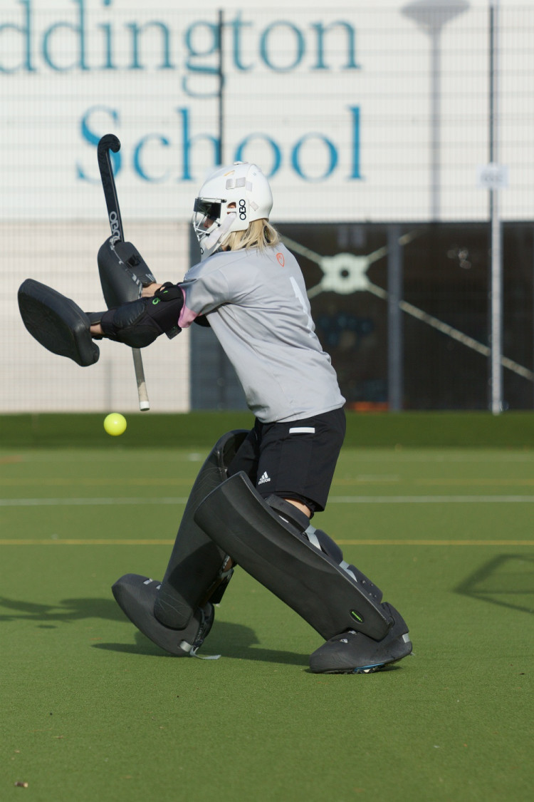 Teddington Ladies fell to defeat against Wapping at Lee Valley Hockey Centre. Photo: Mark Shepherd.