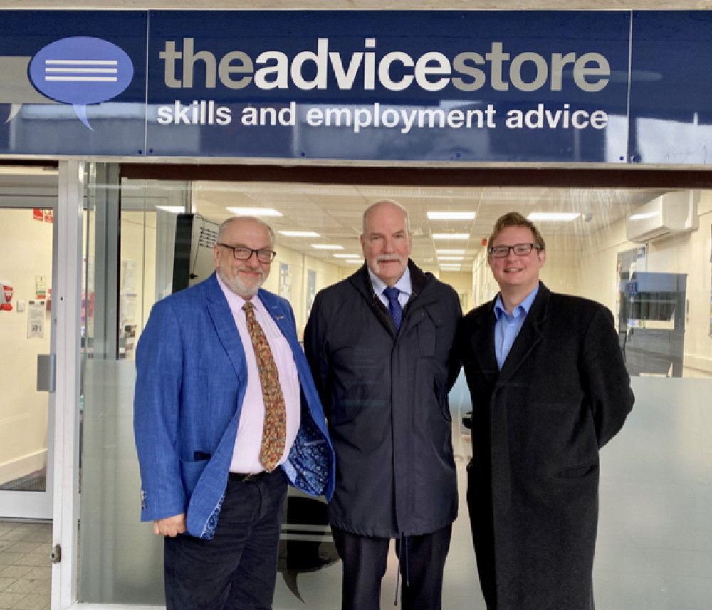 From left: Cllr Tony Ball – Essex County Council’s Cabinet Member for Education Excellence, Life Long Learning and Employability Cllr Anthony Hedley – Basildon Council’s Cabinet Member for Economic Growth and Business Engagement Cllr Andrew Sheldon – Essex County Council.