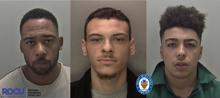 From left, Levi Pollard Mersom, Paul Walker and Lewis Kerr (image via West Midlands Police)
