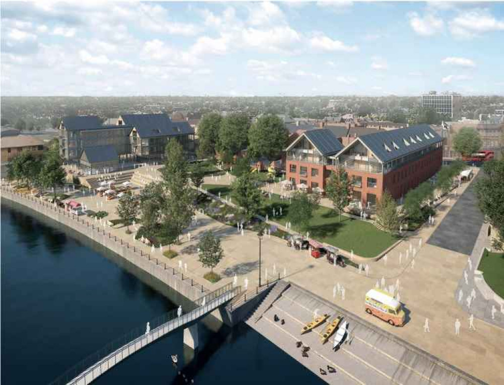 Artistic impression of Riverside redevelopment.