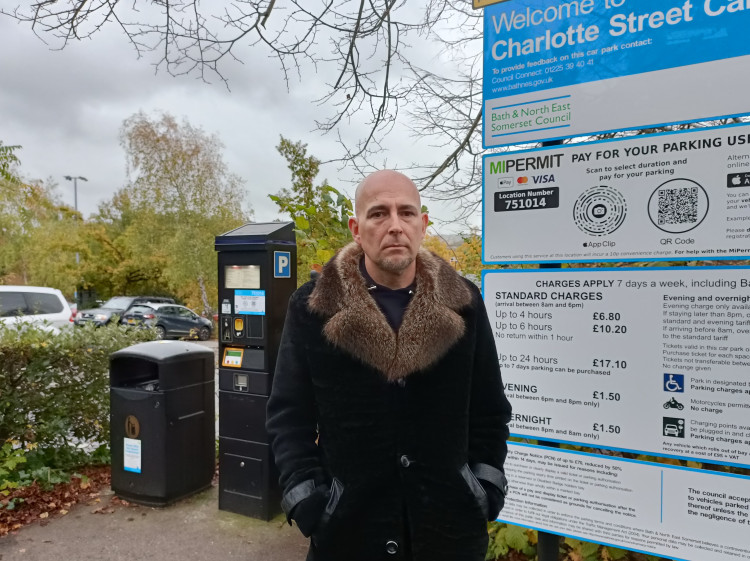 Adam Leon (pictured) says he has no choice but to park at Charlotte Street (Image: John Wimperis) - free to use for all BBC partners