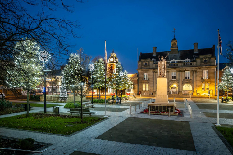 Crewe's Christmas lights are switched on this weekend from Memorial Square (Peter Robinson).