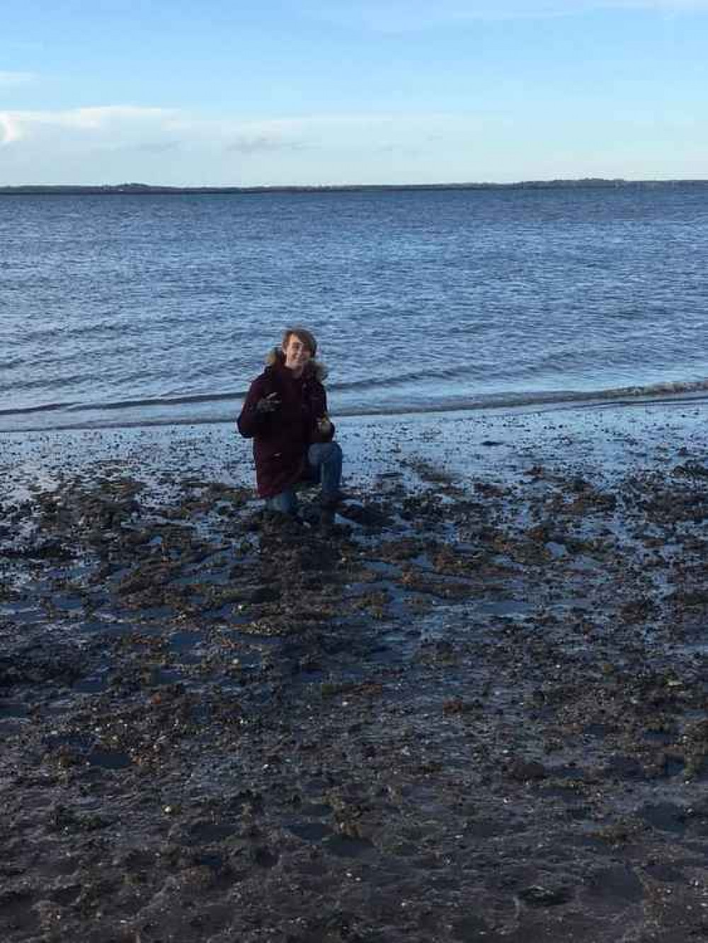 Lucien Cruse was stuck in the mud at Bradwell as the tide came in