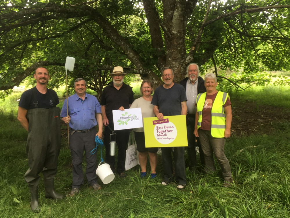 Volunteers from Chardstock are cleaning up the Kit Brook, which will in turn help improve the health of the entire River Axe