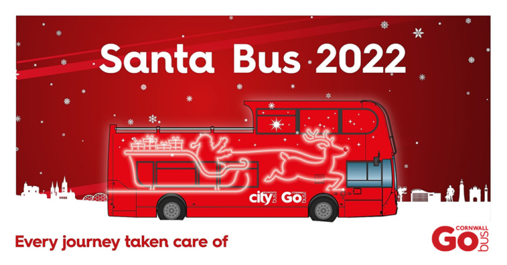 The Santa Bus will be touring Cornwall this Christmas 