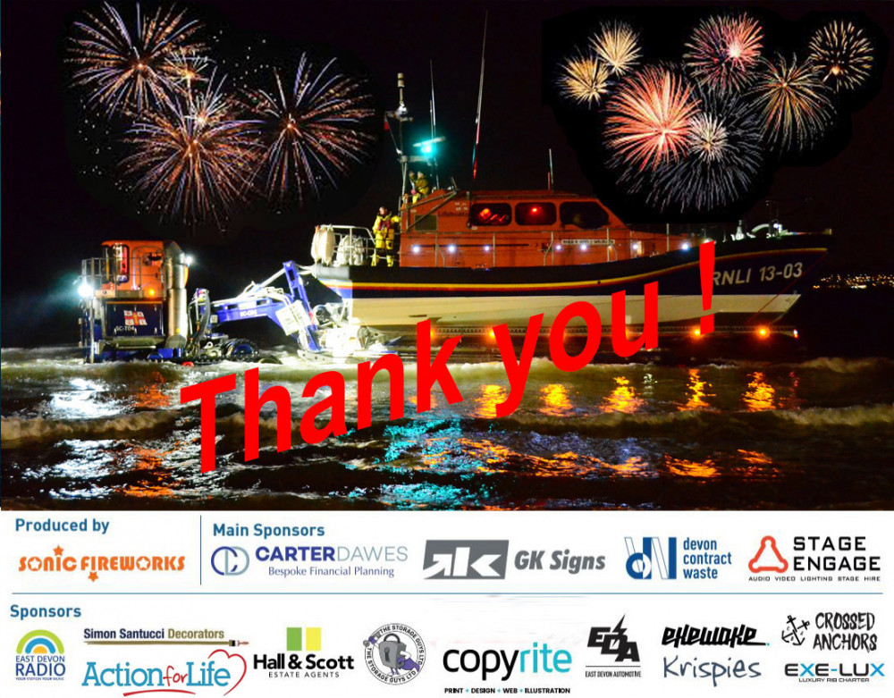 Exmouth RNLI thanks sponsors for their support