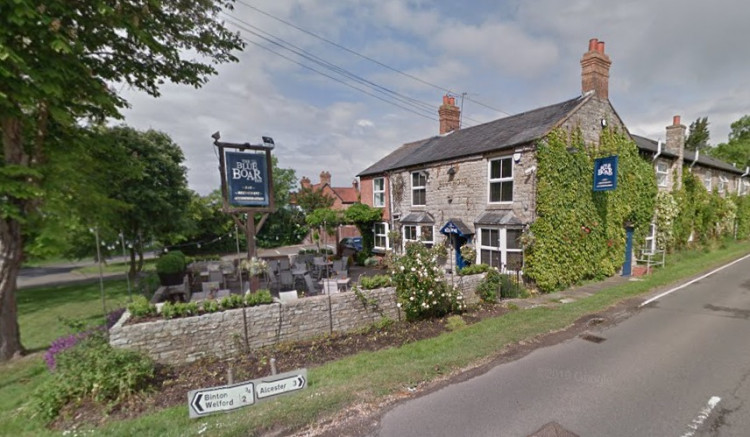 Police were called to a report of an assault at the Blue Boar Inn in Temple Grafton on Thursday evening (image via google.maps)