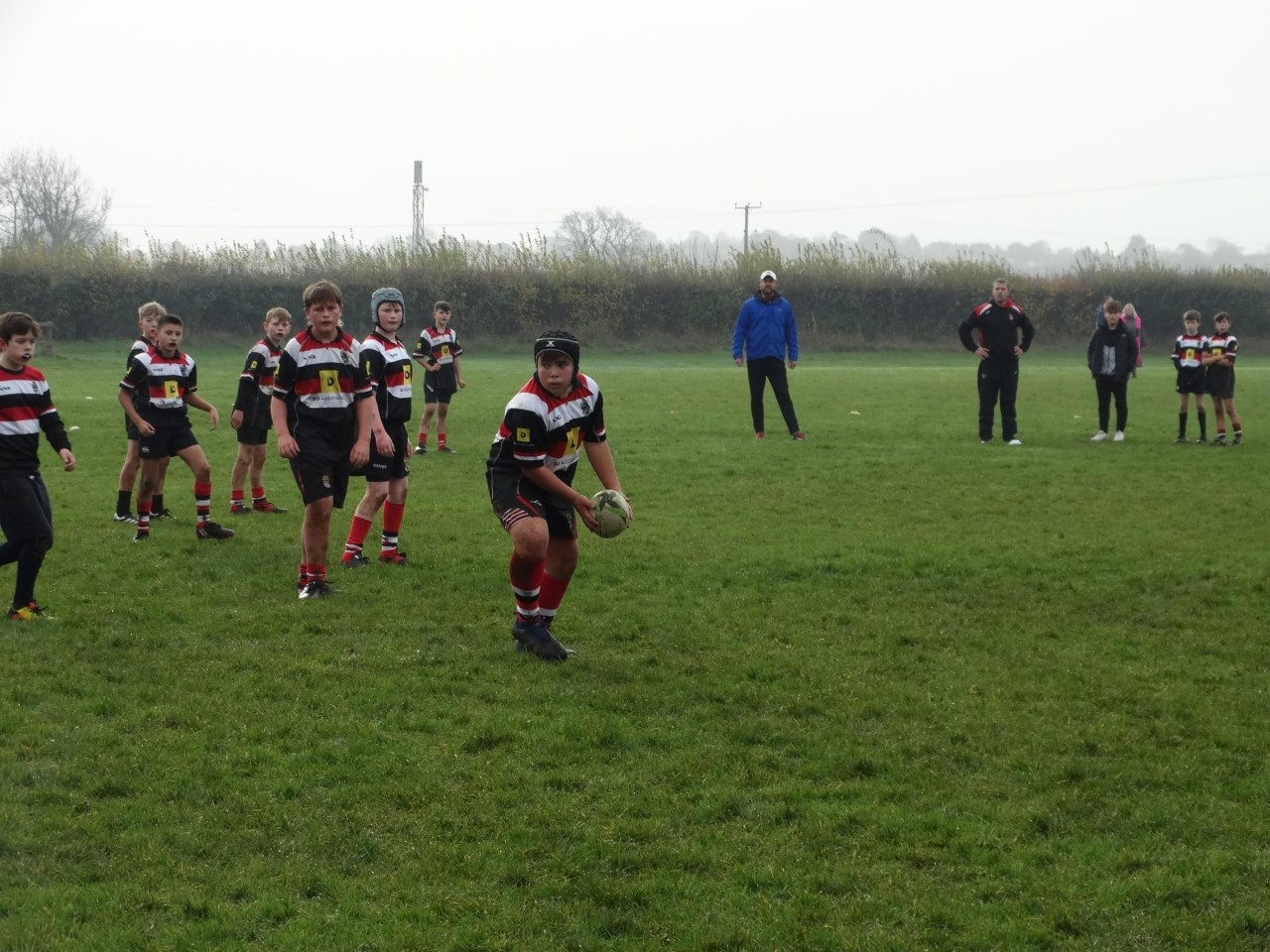 The Under 12s in action 