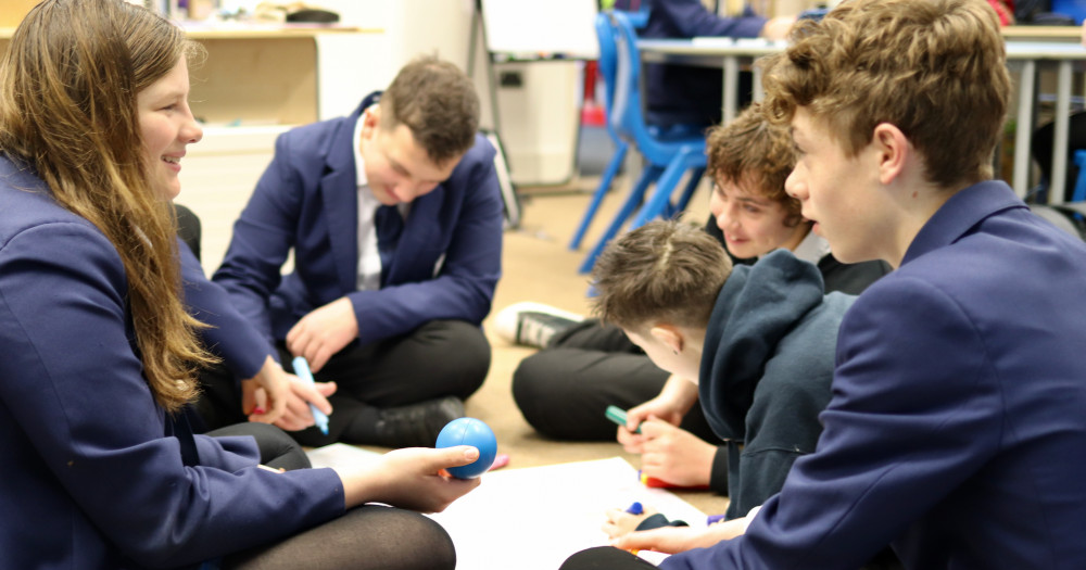 School kids discuss the planet (Image: RJ Working)  