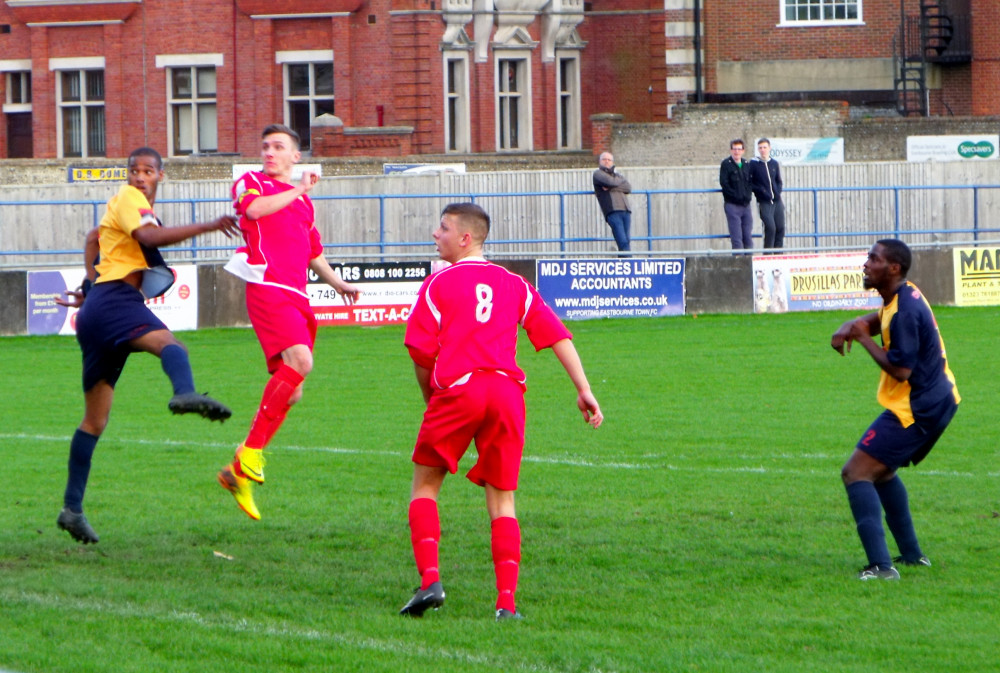 Andy Kabuikusomo's exceptional day at the office ends Hanworth Villa's six-match unbeaten run. Photo: Grassrootsgroundswell.