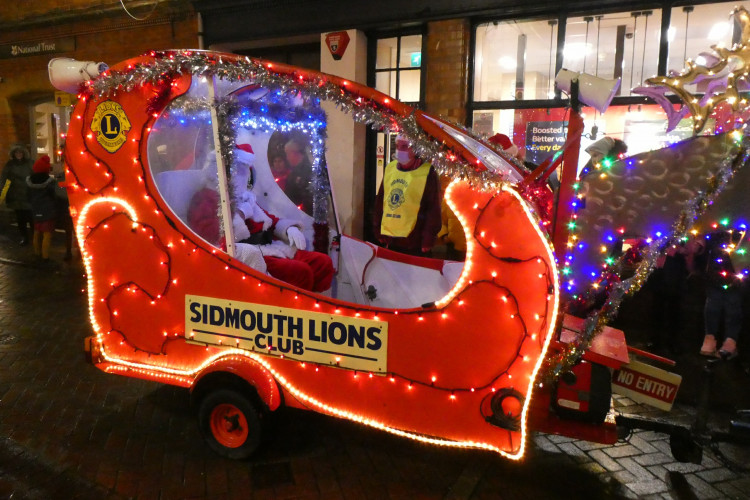 Sidmouth Lions Club Santa's sleigh in 2021 (Sidmouth Lions Club)