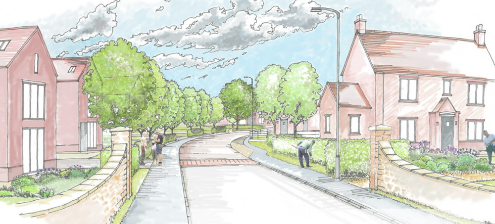 Streets in a new housing development in Nottinghamshire will be named after fallen First World War and Second World War soldiers. Image: Cornwater Fields as shown in drawings by DSA Environment And Design.