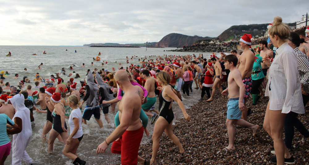 A previous Boxing Day swim, Sidmouth (Sidmouth Town Council)