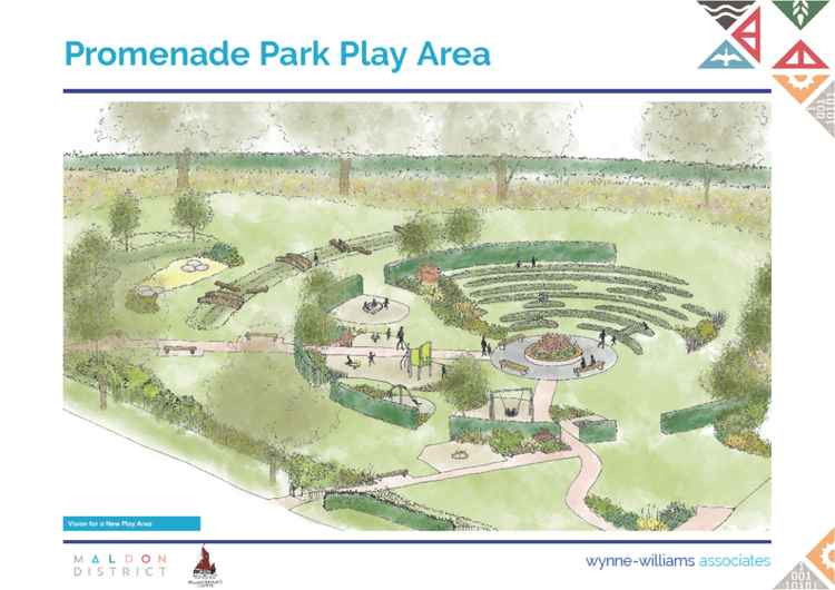 The new garden play area at the Prom is a step closer