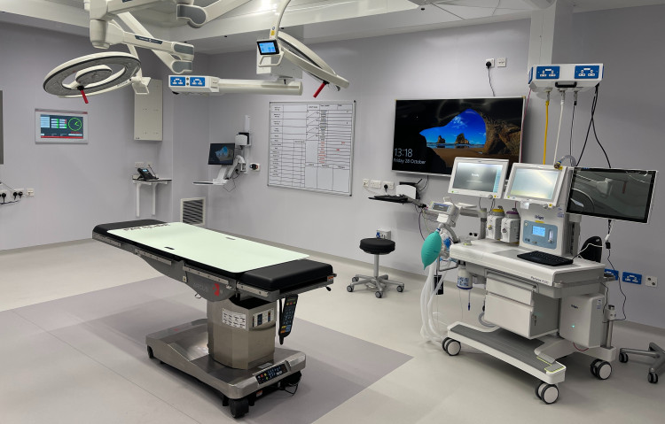 One of the theatres in the new Cheshire and Merseyside Surgical Centre