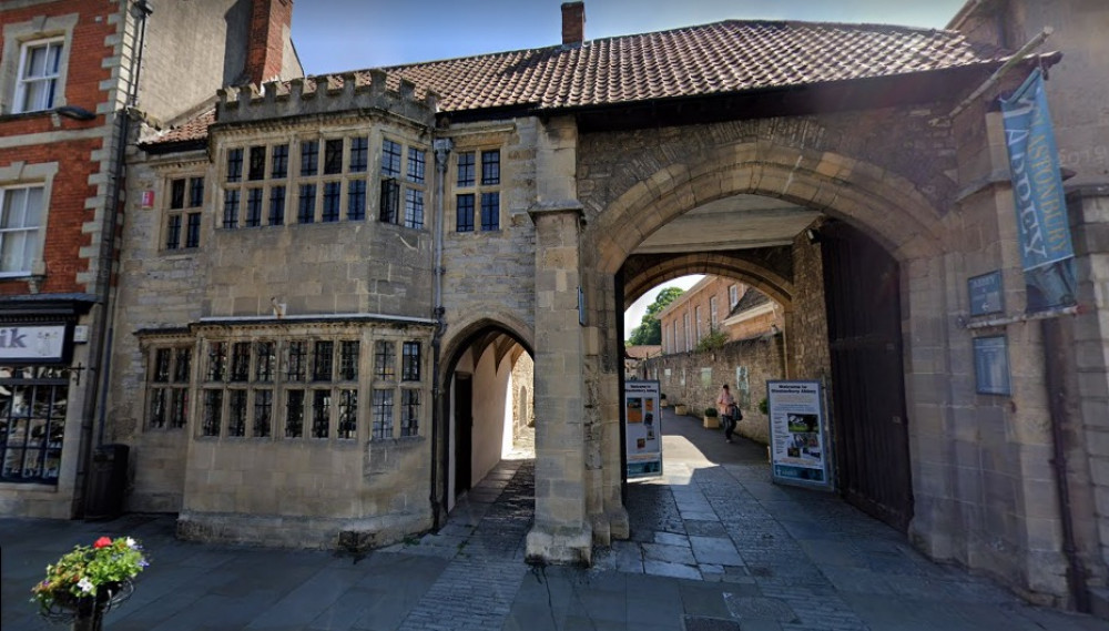  Entrance To Glastonbury Abbey On Magdalene Street In Abbey. CREDIT: Google Maps. Free to use for all BBC wire partners.