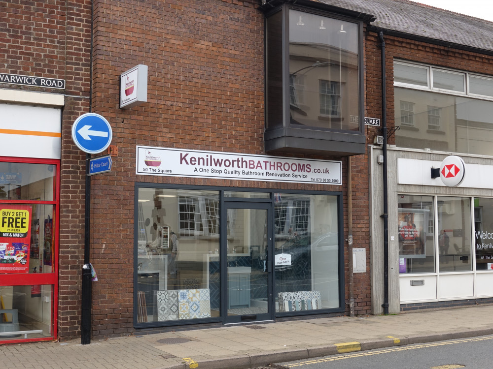 Kenilworth Bathrooms has opened a showroom in the former Halifax bank at The Square (image supplied)