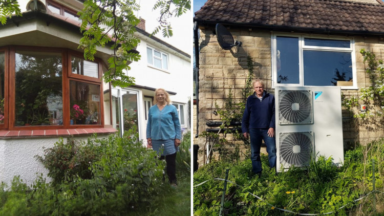 Serena in Glastonbury (left) and Richard in South Somerset (right)