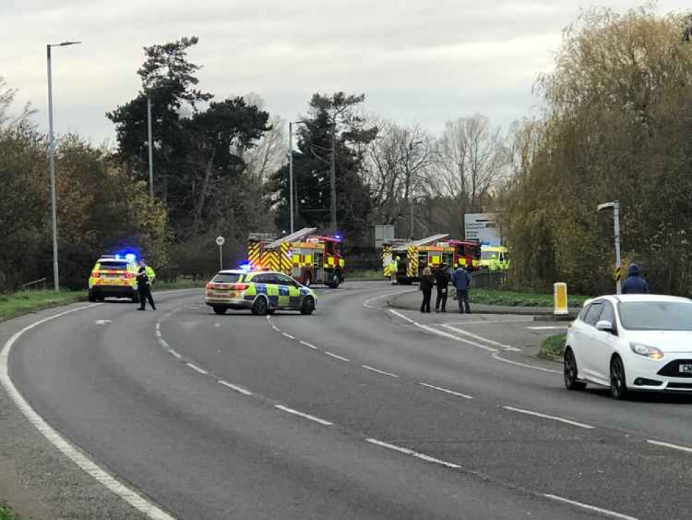 The scene of the accident in Heybridge Approach, Maldon