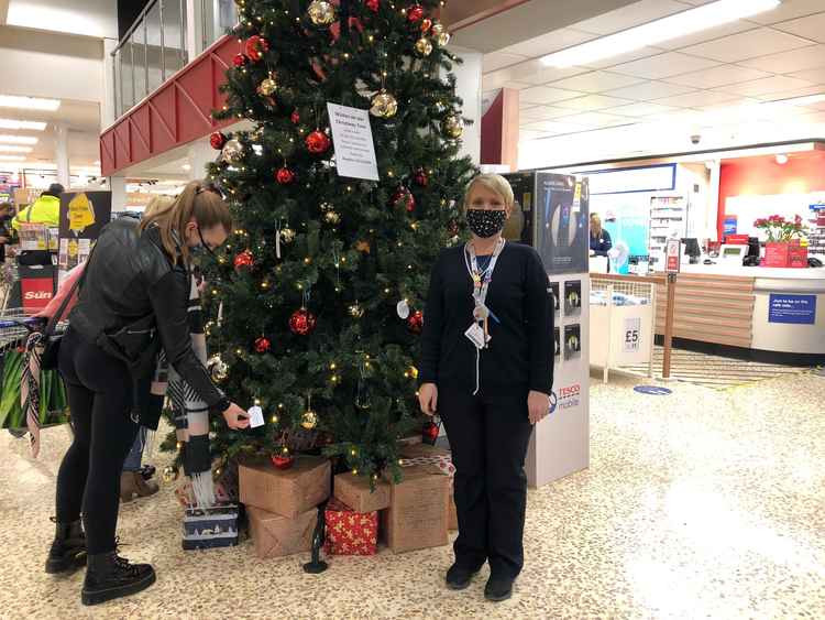 Rhiain with the Christmas wish tree