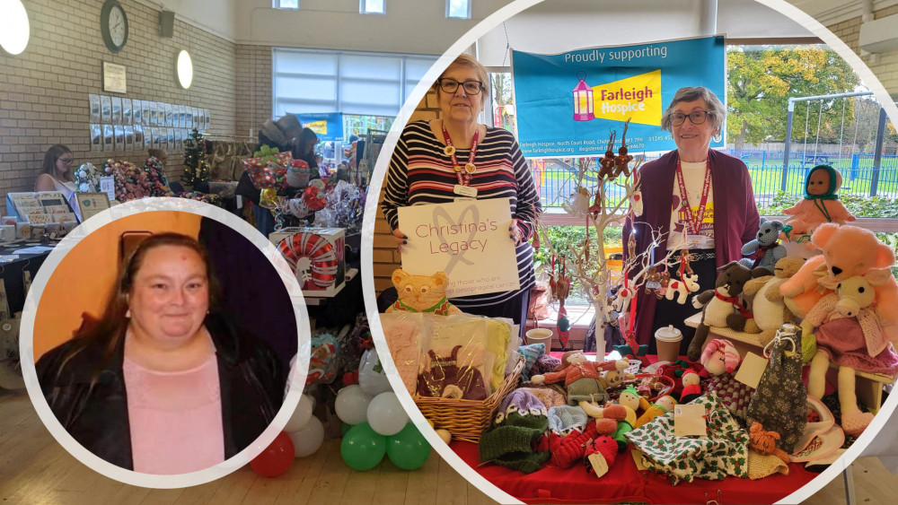 The charity Christmas market was held in memory of Christina Hunt (inset left), who died from cancer in May. (Photos: Nub News)