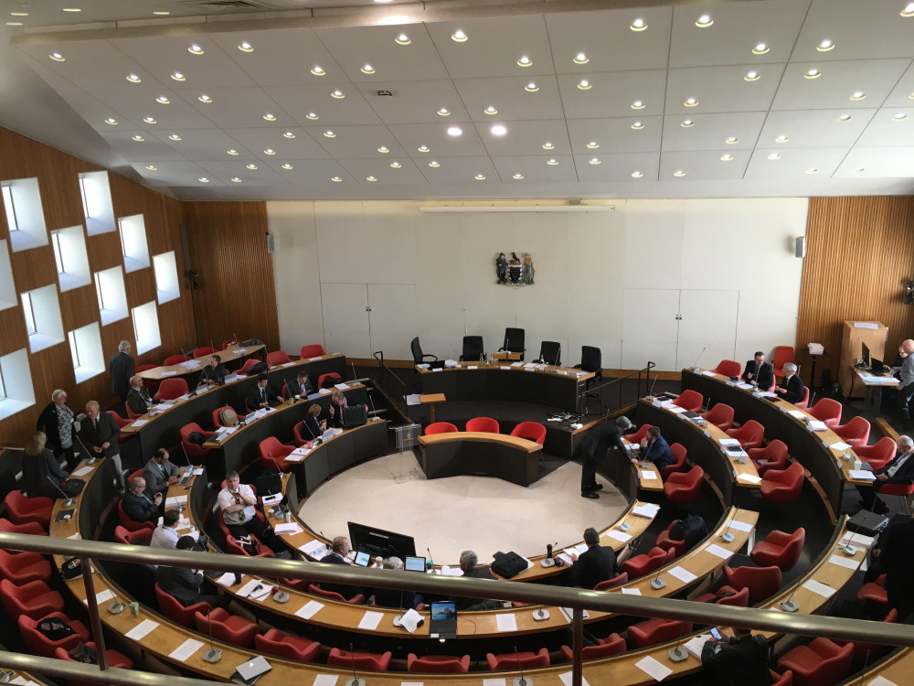 Cornwall Council council chamber (Image: Richard Whitehouse)