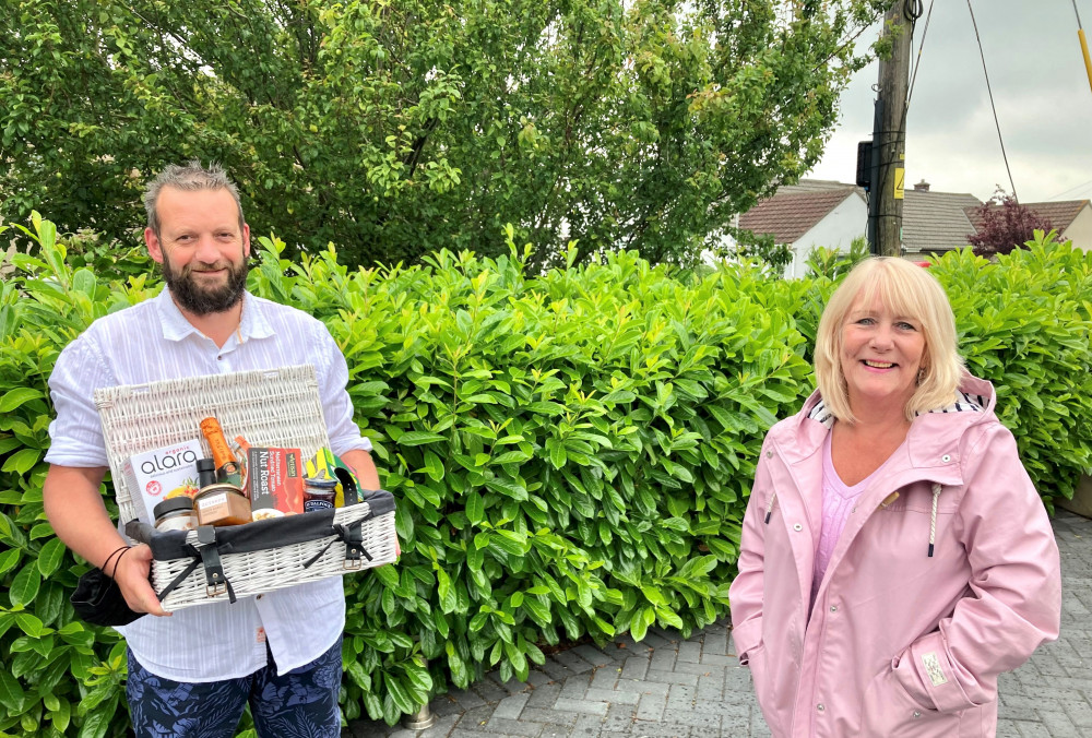 Gavin Heathcote and Cllr Karen Walker are coordinating the Christmas Gift Giveaway in Peasedown St John on Saturday 10th December. Gavin Heathcote and Cllr Karen Walker are coordinating the Christmas Gift Giveaway in Peasedown St John on Saturday 10th December.