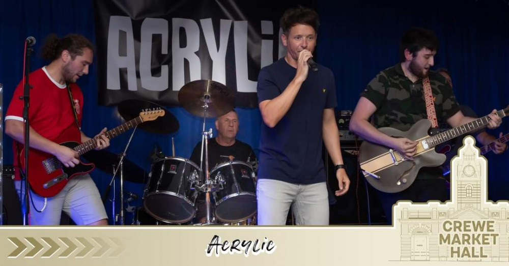 Acrylic are performing live at Crewe Market Hall on Saturday (December 3).