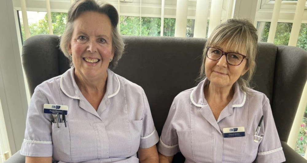 Donations to Letchworth Garden House Hospice Care will be doubled. PICTURE: Fiona and Dawn, two of Garden House Hospice Care’s Hospice at Home team, who provide palliative care for patients in their own homes  