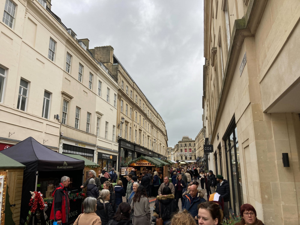 Councillor Winston Duguid said Bath was more packed on Saturday than it had been for 30 years (Image: Imogen McGuckin) - free to use for all BBC partners