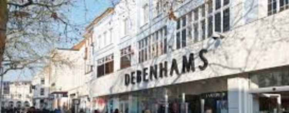 The Debenhams store in Chelmsford High Street