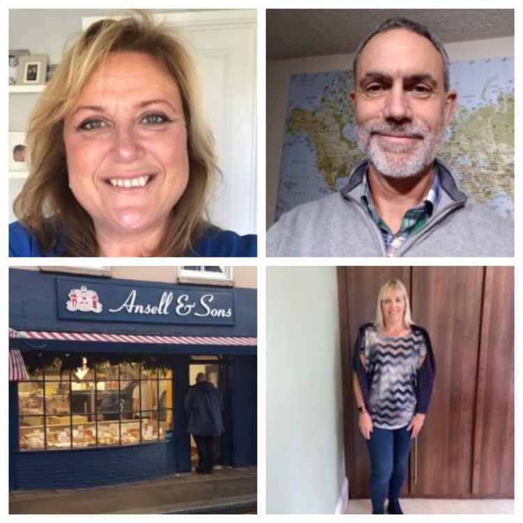 Bottom: left, Ansell & Sons, where Paul Raymond led the team and right, Julia Rome. Top: Left, Lisa Clampin and right, Andrew Mugford