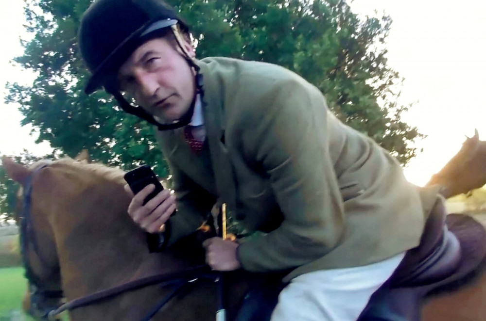 Warwickshire Hunt have denied the huntsman bullied the protester (image via SNWS)