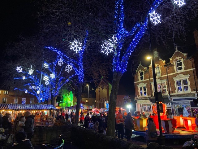 An estimated 6000 people turned out for Hucknall’s Christmas lights switch on last night (Wednesday 30 November). Photo Credit: Tom Surgay.