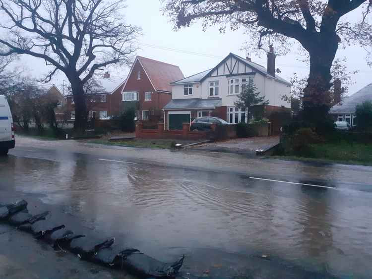 Holloway Road is flooding