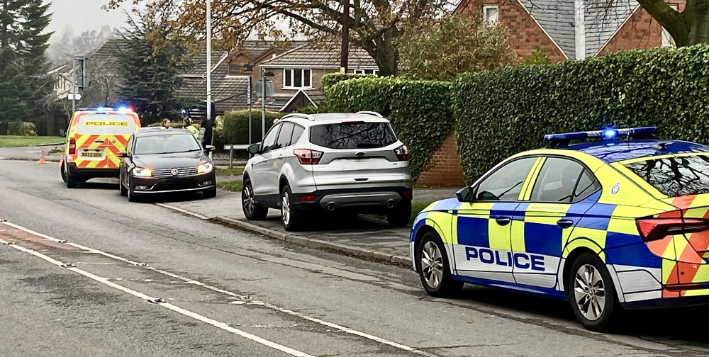 The incident saw the entrance to Marlborough Way closed around lunchtime. Photo: Ashby Nub News