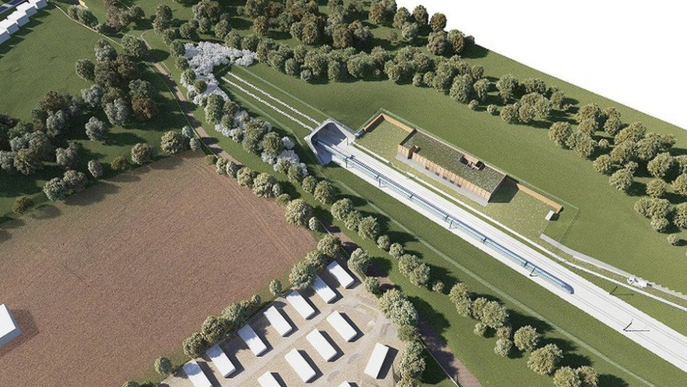 HS2 has already said the Burton Green tunnel will 'integrate seamlessly with the existing landscape' (Image via HS2)