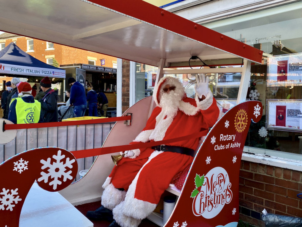 Santa is heading for Ashby de la Zouch's Christmas Fair. Photo: Ashby Nub News Santa is heading for Ashby de la Zouch's Christmas Fair. Photo: Ashby Nub News