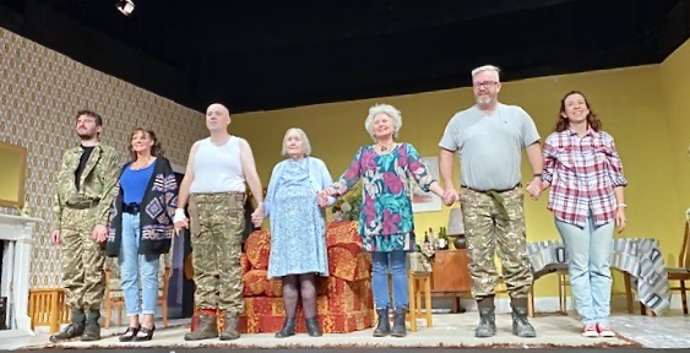 The cast of Ashby Dramatic Society's production of Not With A Bang