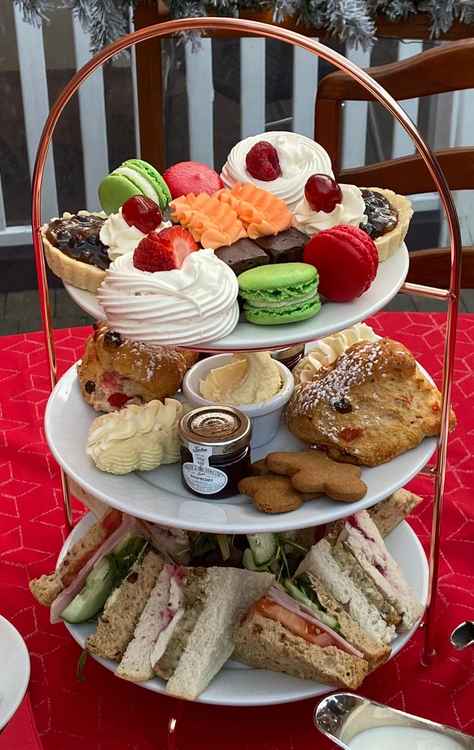 A sumptuous Continental Cafe afternoon tea
