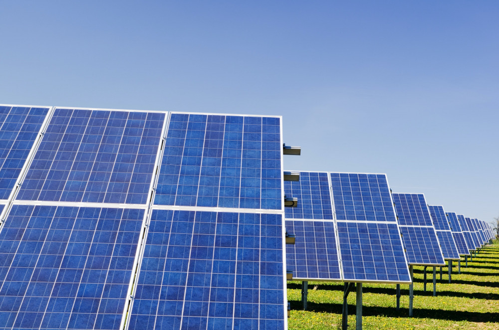 A solar farm (Credit: Image: Zbynek Burival/Unsplash - free to use by all media partners))