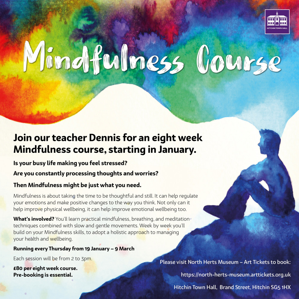 Join our teacher Dennis for an eight week Mindfulness course