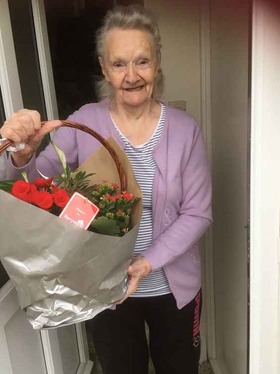 Betty was delighted to receive her gift