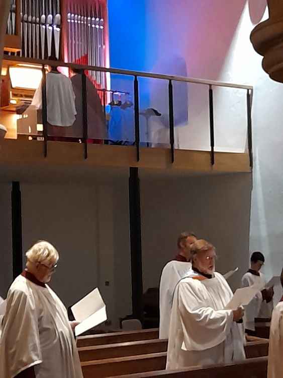 Members of the choir at St Mary's Church, Maldon