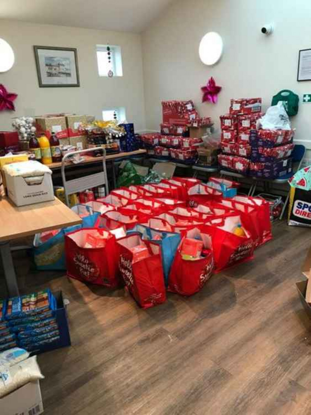 The Helping Hand project has collected lots of festive treats for the local community