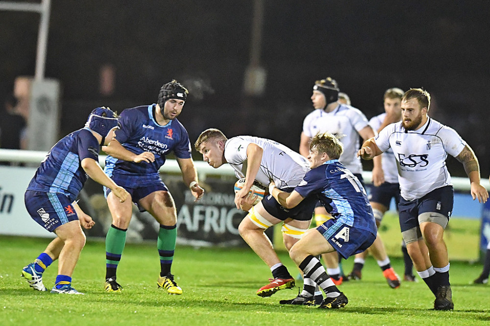 London Scottish finally off the mark in the RFU Championship with Caldy victory. Photo: JD Walton.