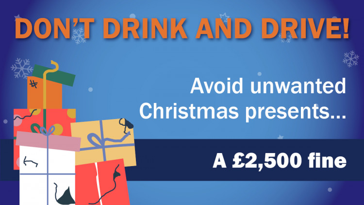 Don't drink and drive this Christmas.